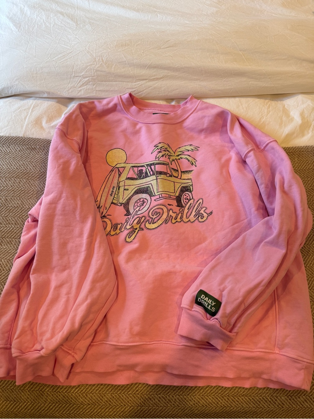 Daily Drills Pink Graphic Sweatshirt - Picture 2 of 7